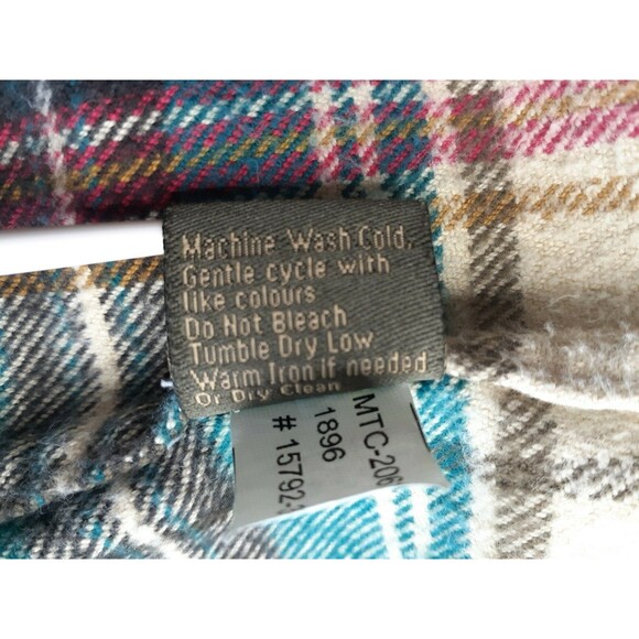 J.L. Powell The Sporting Life Plaid Flannel Shirt Big Mens Size XXL Pearl Snaps - Picture 8 of 9